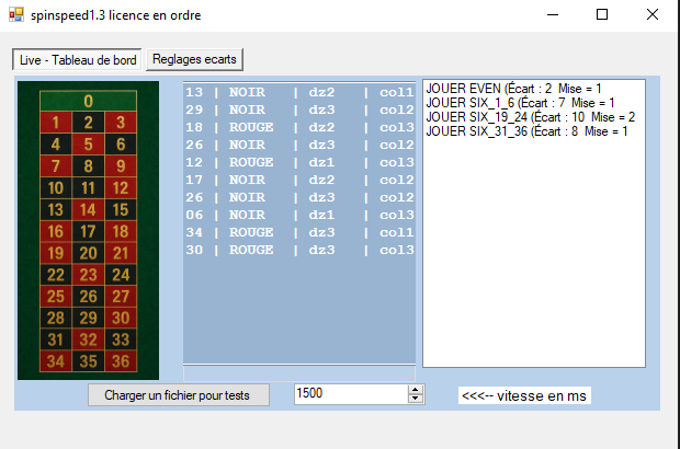 Spinspeed Interface